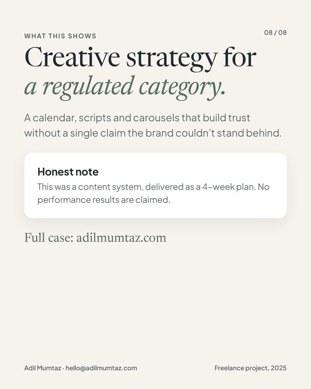 Telehealth content system case study, slide 8 of 8: what this shows and contact